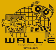 Wall-E Clean Up Crew Women's T-Shirt - Mustard - XS
