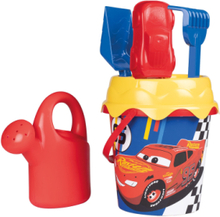 Cars Sand Bucket Set With Watering Can Toys Outdoor Toys Sand Toys Multi/mønstret Smoby*Betinget Tilbud