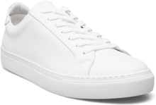 Type - White Leather Shoes Sneakers Business Sneakers Hvit Garment Project*Betinget Tilbud