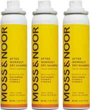 Moss & Noor After Workout Dry Shampoo Pocket Size 3 pack - 240 ml