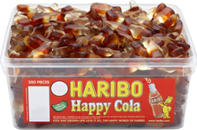 Haribo Happy Cola - Ask med Vingummi Colaflaskor 960 gram
