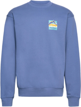Geo Back Print Sweatshirt Tops Sweatshirts & Hoodies Sweatshirts Blue Penfield