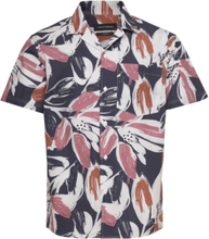 Bowling Mario Shirt Ss Kortermet Skjorte Marineblå Clean Cut Copenhagen*Betinget Tilbud