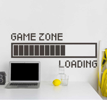 Game zone verhalen laden muurzelfklevende sticker voor videogame
