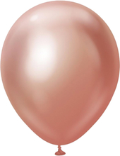 Latexballonger Professional Stora Rose Gold Chrome - 25-pack