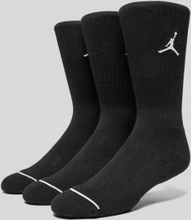 Jordan 3 Pack Crew Socks, svart