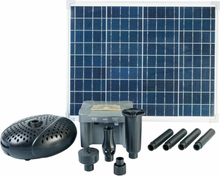 Ubbink SolarMax 2500 sett med solpanel, pumpe og batteri