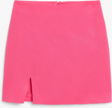 Fitted a-line mini skirt - Pink