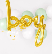 Boy - Gullullfarget Folieballong 74 cm