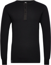 Dovre T-Shirt 1/1 Ærme/Stolpe Underwear Night & Loungewear Pyjama Tops Black Dovre