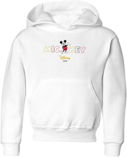 Disney Mickey Mouse Disney Wording Kids' Hoodie - White - 3-4 Years