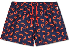 Happy socks Badebukser Shrimpy Swim Shorts Marine mønster polyester Small Herre