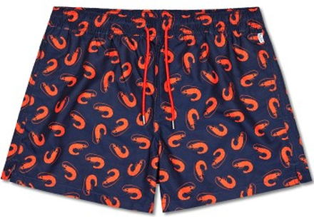 Happy socks Badbyxor Shrimpy Swim Shorts Marin mönstrad polyester Large Herr