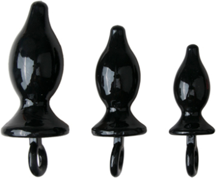 Buttplugs With Pull Ring - Set