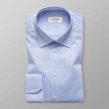 Eton Contemporary fit Ljusblå skjorta - Button Under-krage