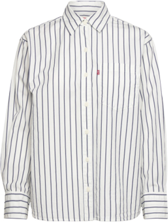 Nola Shirt Jenny Stripe Crown Langermet Skjorte Hvit LEVI´S Women*Betinget Tilbud