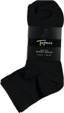 Sport Socks, Mid-Cut 4-P, White 40/45 Underwear Socks Regular Socks Svart TOPECO*Betinget Tilbud