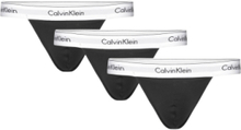 "Thong 3Pk Underbukser Y-front Briefs Black Calvin Klein"