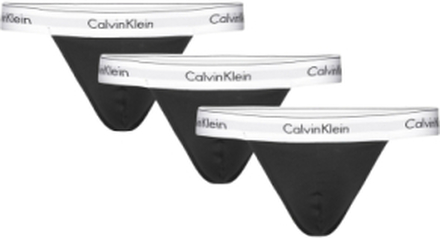 Thong 3Pk Underbukser Y-front Briefs Black Calvin Klein