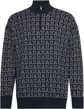 Pullover Tops Knitwear Round Necks Navy Armani Exchange