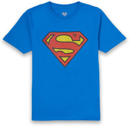 DC Originals Official Superman Shield Men's T-Shirt - Royal Blue - XL