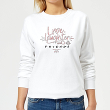 Friends Love Laughter Women's Sweatshirt - White - S