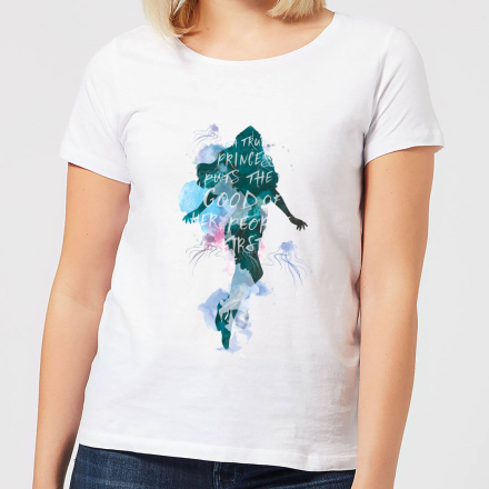 Aquaman Mera True Princess Women's T-Shirt - White - L - White