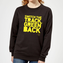 Danger Mouse Switch The Track Green Back Women's Sweatshirt - Black - 5XL - Black