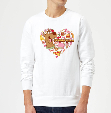 Scooby Doo Snacks Are My Valentine Sweatshirt - White - S - White