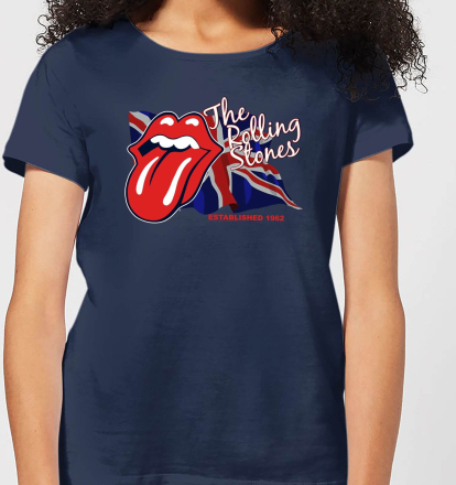 Rolling Stones Lick The Flag Women's T-Shirt - Navy - M