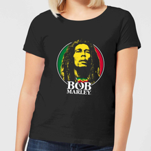 Bob Marley Face Logo Women's T-Shirt - Black - S
