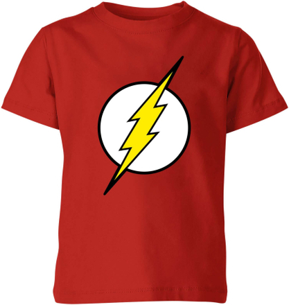 Justice League Flash Logo Kids' T-Shirt - Red - 7-8 Years