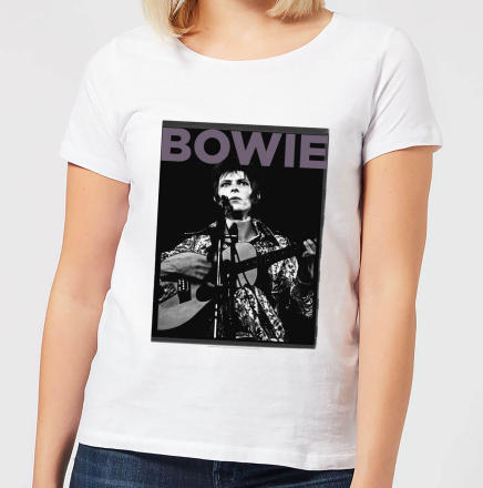 David Bowie Rock 2 Women's T-Shirt - White - XL - White