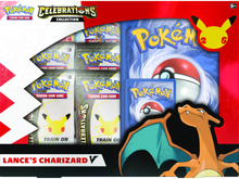 Pokémon TCG: Celebrations V Box - Lance's Charizard V & Dark Sylveon V (25th Anniversary)