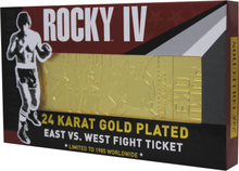Rocky - 24K Gold Plated Fight Ticket Rocky V Drago