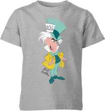 Disney Alice In Wonderland Mad Hatter Classic Kids' T-Shirt - Grey - 5-6 Years - Grey