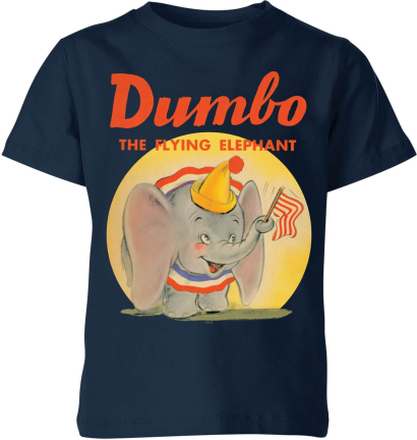 Dumbo Flying Elephant Kids' T-Shirt - Navy - 9-10 Years