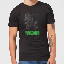 Universal Monsters Frankenstein Greyscale Men's T-Shirt - Black - S