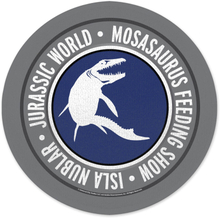 Jurassic Park Mosasaurus Feeding Show Round Bath Mat