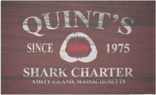 Jaws Quints Shark Charter Woven Rug - Small