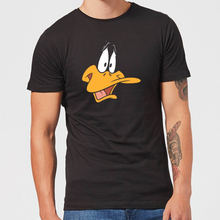 Looney Tunes Daffy Duck Face Men's T-Shirt - Black - S