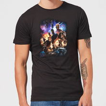 Avengers Endgame Character Montage Men's T-Shirt - Black - XL