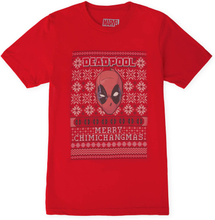 Marvel Deadpool Men's Christmas T-Shirt - Red - S