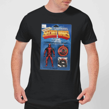 Marvel Deadpool Secret Wars Action Figure Men's T-Shirt - Black - 4XL - Black