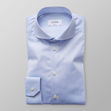 Eton Super Slim fit Ljusblå skjorta - extreme cut away
