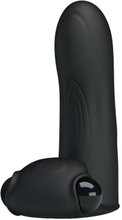 Pretty Love Adonis Finger Sleeve Vibrator Black Finger vibrator