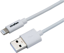 Cirafon Cirafon Am To Lightning Cable 0.5m - White - New Mfi 0.5m Hvid