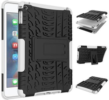 Til iPad mini (2019) / mini 4 Anti-slip Dæk Slidbane Kickstand Plastic + TPU Protector Cover