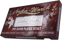 Fanattik Fallout Nuka World Limited Edition .999 Silver Plated Ticket