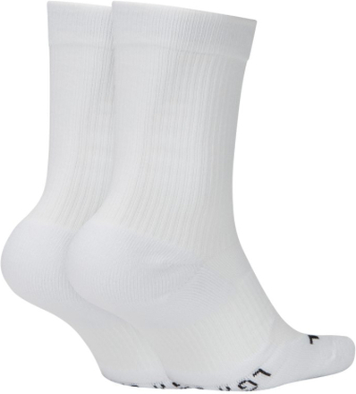 NikeCourt Multiplier Cushioned Tennis Crew Socks (2 Pairs) - White